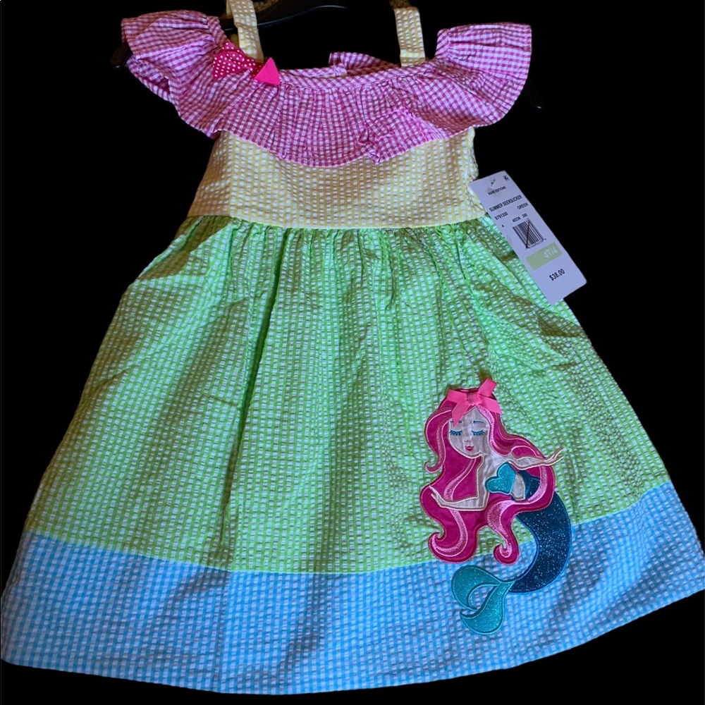 4T Rare editions girls summer seersucker dress